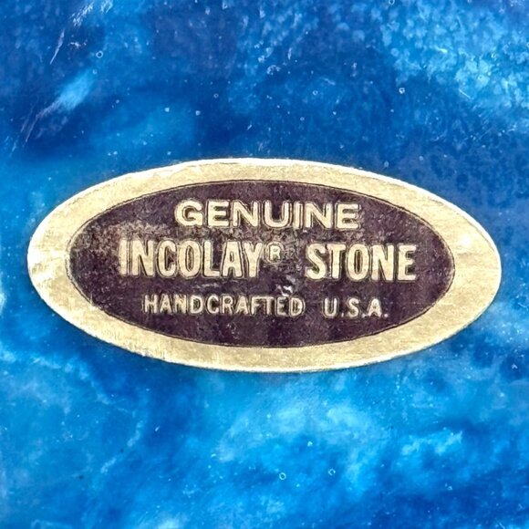 Vintage Incolay Stone Nautical Keepsake Box Castle Maritime Scene Pirate Storage - Picture 4 of 13